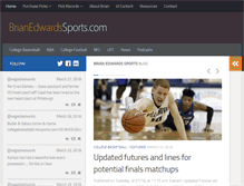 Tablet Screenshot of brianedwardssports.com